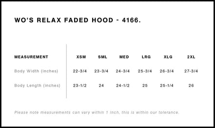 Woman's Relax Faded Hoodie
